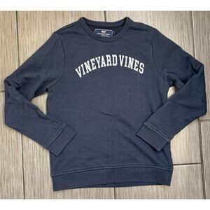 Vineyard Vines Kids Navy Blue Crewneck Sweatshirt Size Medium (12-14)